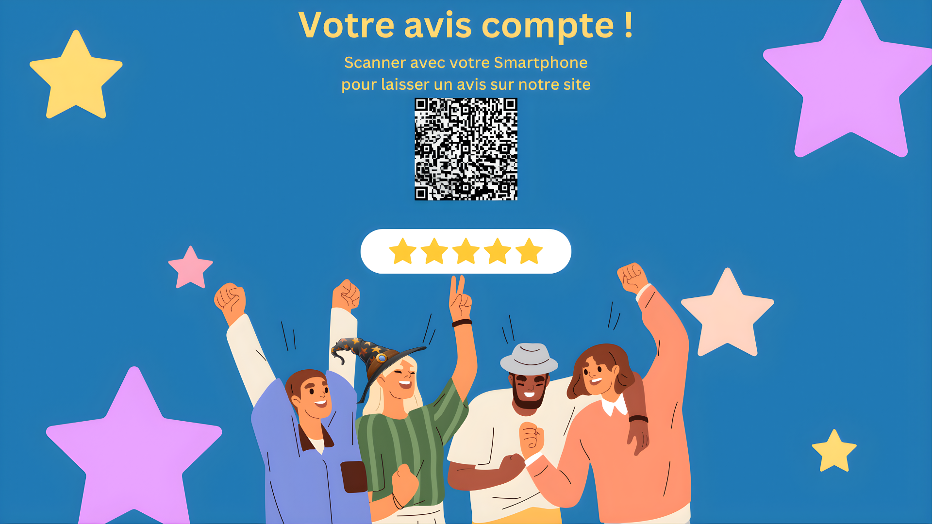 Scanner ce QR code pour consulter ou rédiger un avis client de la librairie l'alchimie des mots